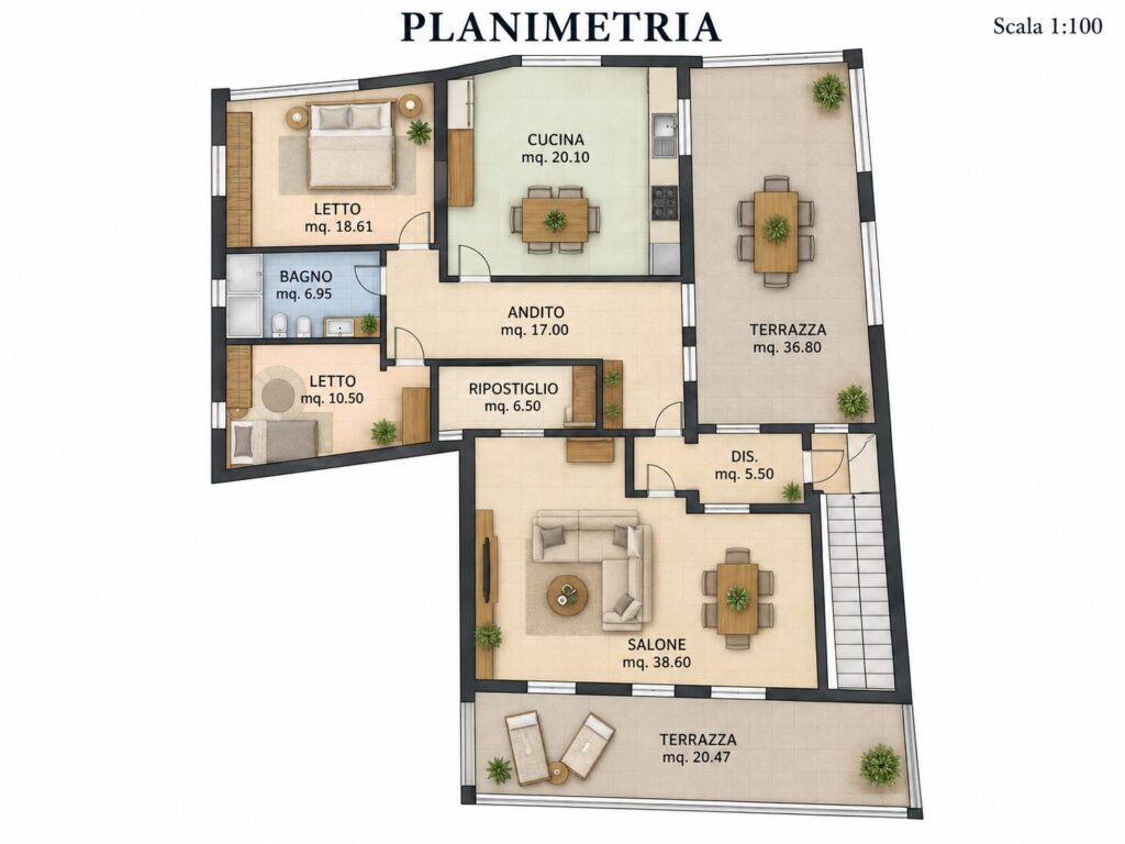 Villaspeciosa – ultimo piano con terrazza – immagine 18
